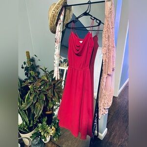 Vintage Late 70s Raspberry Party/Disco Dress